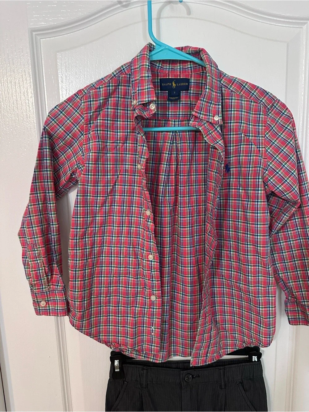 Boys Ralph Lauren 2 Shirts & H&M Cargo Shorts Bundle Size 6X 7